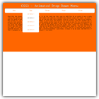 CSS3 Drop Down Menu