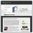 Free Visual jQuery and HTML Designer :: codeCanvas();